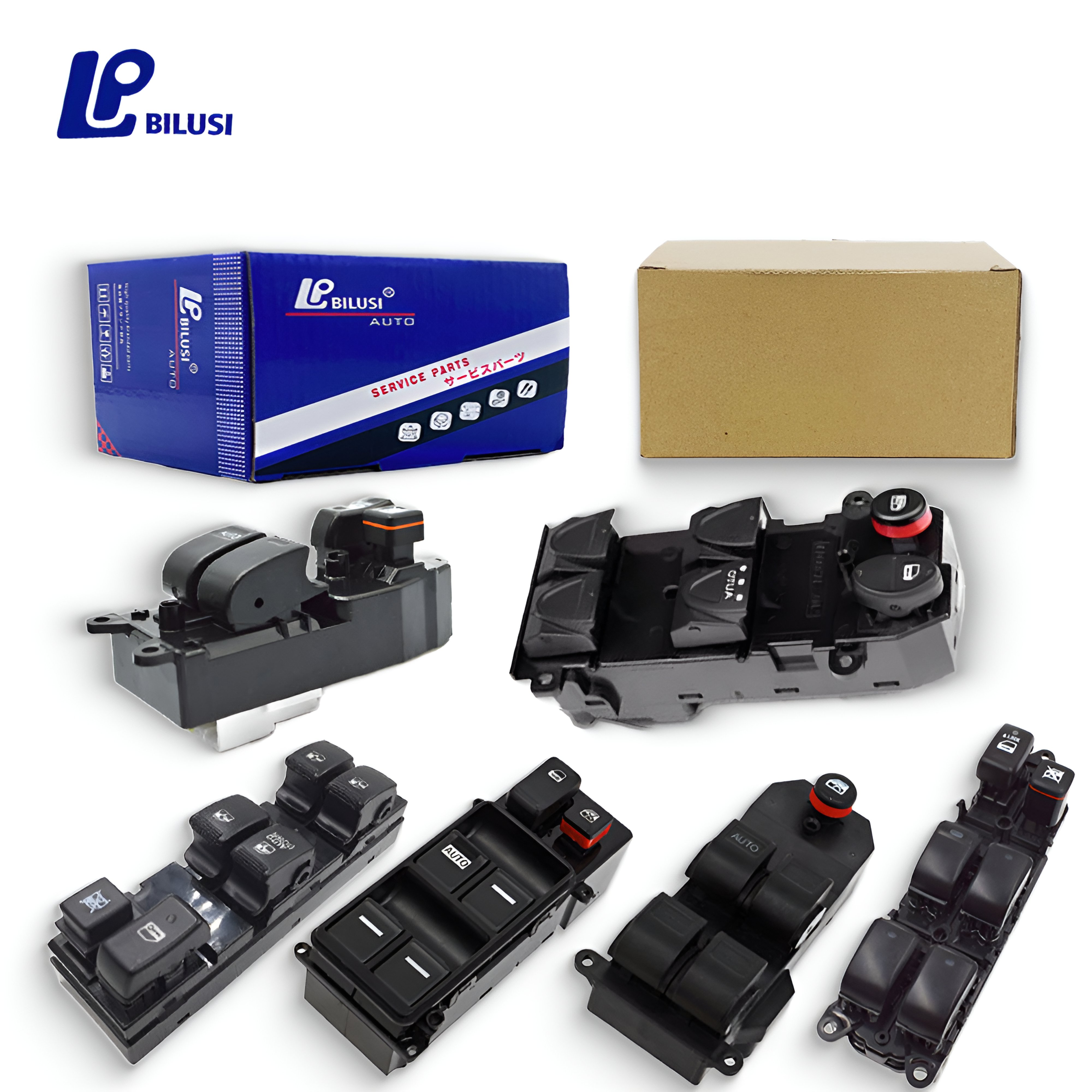 Bilusi Window New Electric Window Regulator Single Switch Button for Honda Fit City OEM:35750-TMO-F01 GM2/3