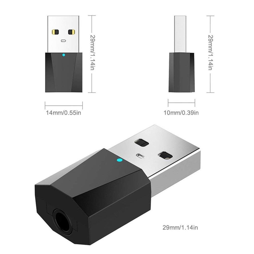 X1 USB Bluetooth Car Kit, AUX Bluetooth Audio Adapter, 3.5mm Car Bluetooth Receiver for Music Streaming & Handsfree Calling