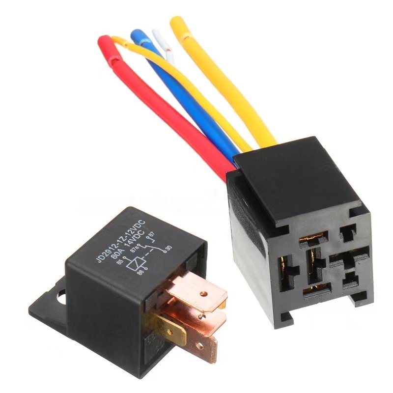 Auto Relay With Wire Plastic Back Switch -12V Relay Switching Car Truck Starter Relay