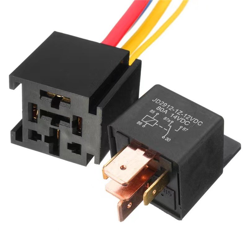 Auto Relay With Wire Plastic Back Switch -12V Relay Switching Car Truck Starter Relay