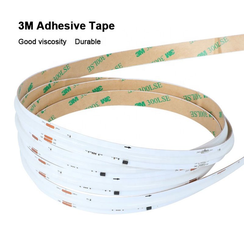 Multicolor RGB CCT RGBW RGBCCT Addressable RGBIC LED COB Tape Manufacturer 5V 12V 24V COB LED Strip Light for Commercial Decor