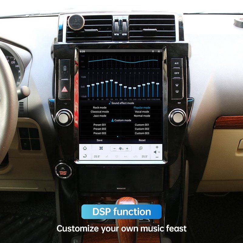 12.1 Inch Car Stereo Radio GPS Navigation for Toyota Prado 2014-2017 Android with CarPlay WiFi Mirror Link USB in Dash Kit
