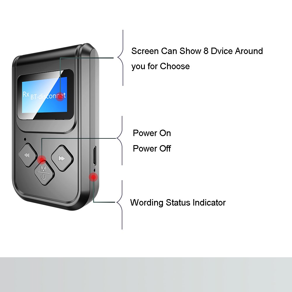 Professional Factory Wholesale Hands Free Car Music Player Stereo Bt V5.0 Receiver