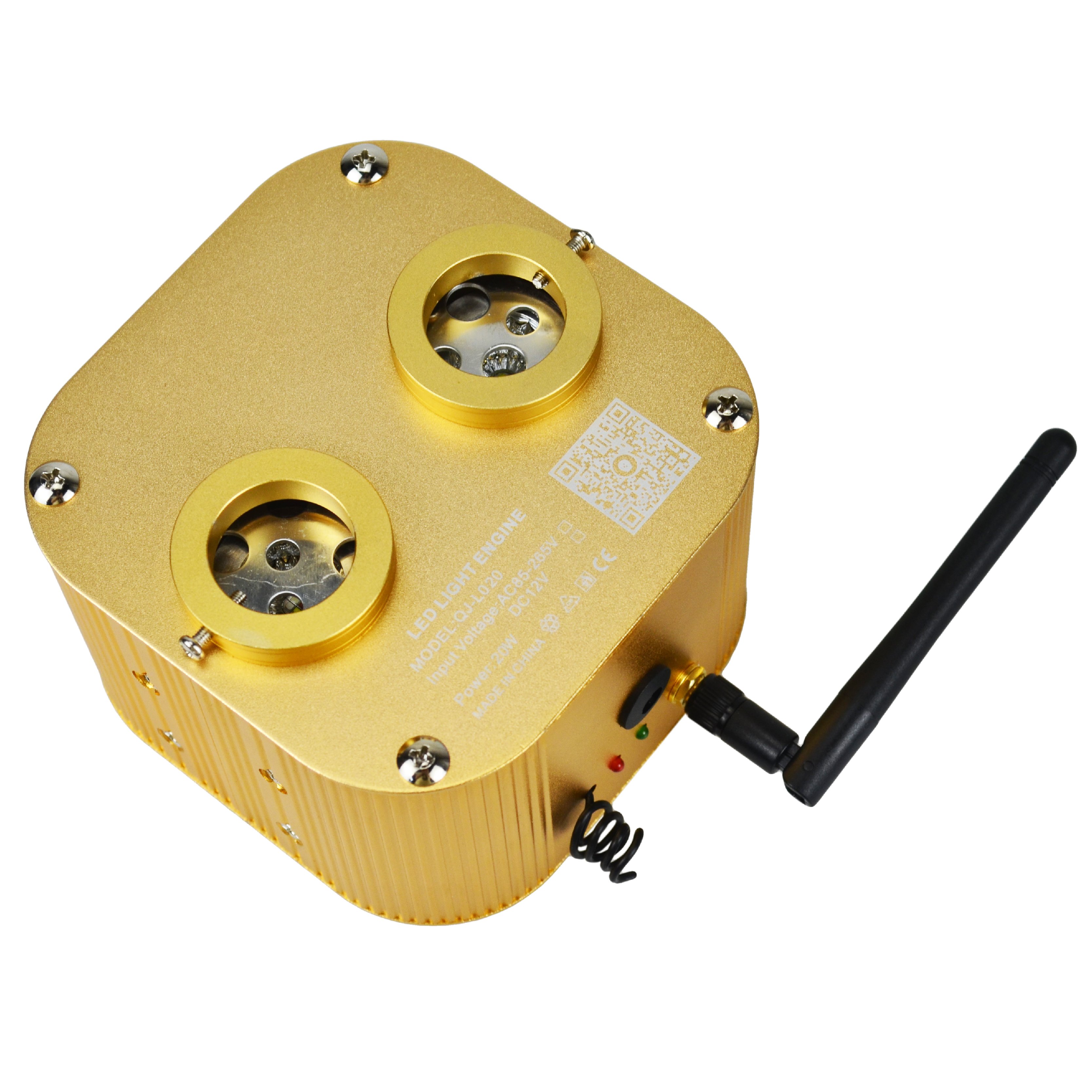 20W RGBW Dual-port Twinkle Fiber Optic Car Starry Sky Ceiling LED Light Engine Driver Controlled by Phone APP and Remote Control