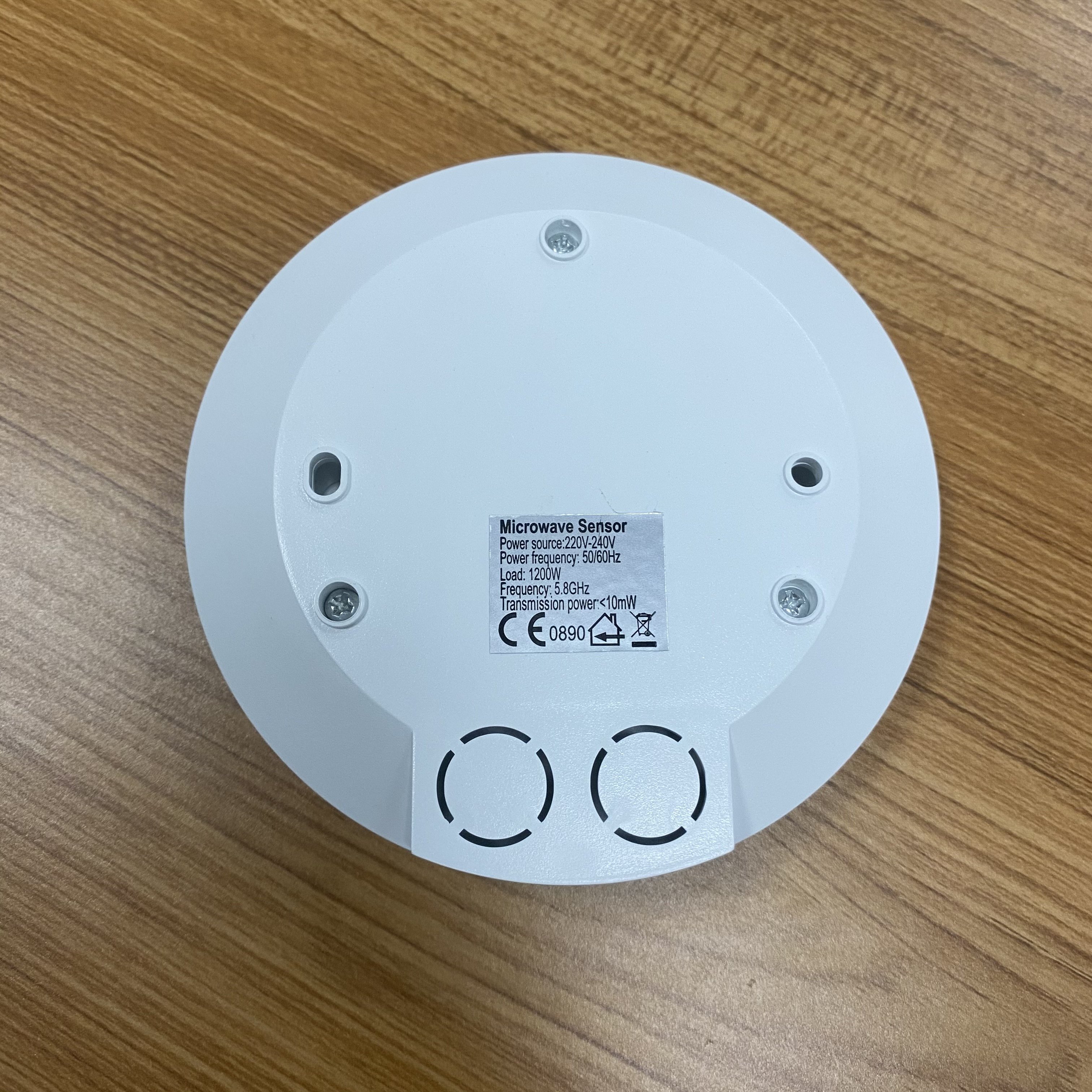 Ceiling Mounted 5.8GHz 8s-12min Hold Time 220V AC Motion Detector Microwave Sensor