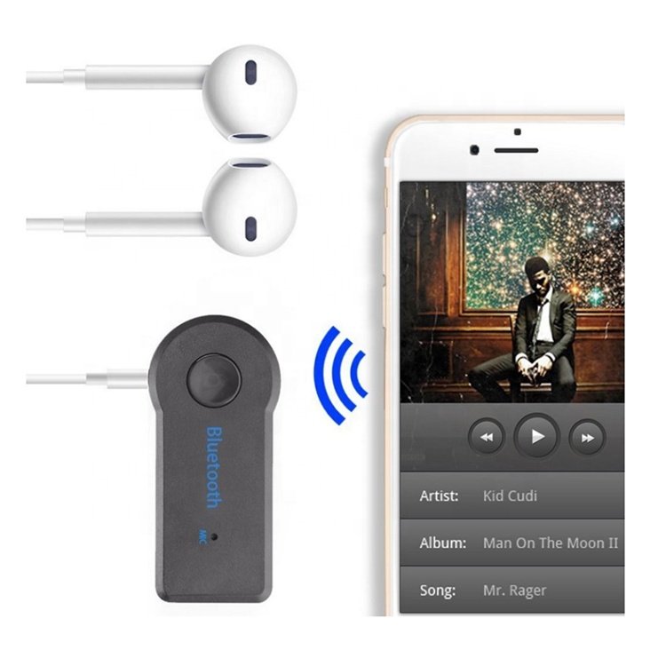 3.5mm Audio MP3 BT Car Adapter AUX Wireless Bluetooths Receiver