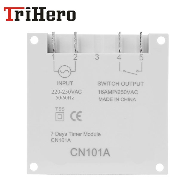 CN101A TH615 12V/24V/110V/220V Single and Double Countdown Micro Cycle Time Control Switch Timer Controller Seconds Control 16A