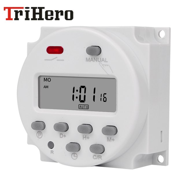 CN101A TH615 12V/24V/110V/220V Single and Double Countdown Micro Cycle Time Control Switch Timer Controller Seconds Control 16A