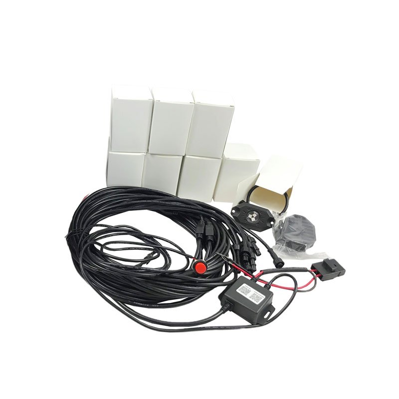 Wholesale 16piece Car Led Deck Light Bluetooth App Control RGBw Led Rock Light Kits