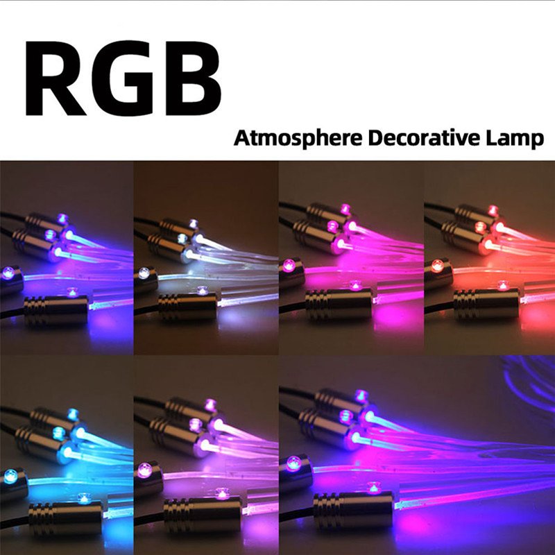 5Pcs Ip68 Smart Atmosphere Bluetooths Symphony Dream Chasing App Control Flexible Ambient Light Kit for Car Decoration Lights