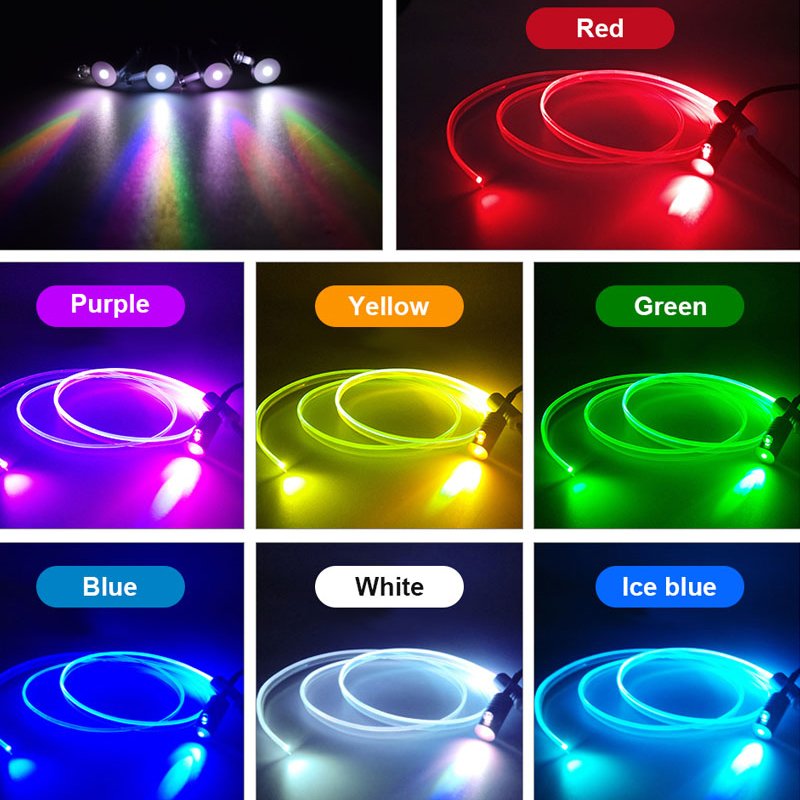 5Pcs Ip68 Smart Atmosphere Bluetooths Symphony Dream Chasing App Control Flexible Ambient Light Kit for Car Decoration Lights