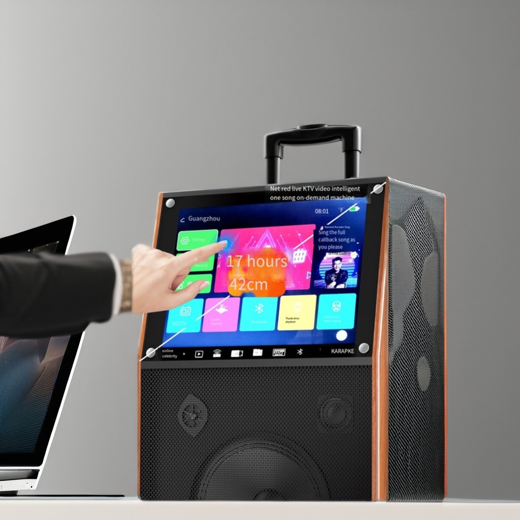 K13 New Multi Functional Touch Screen Portable 14 Inch Screen Speaker for Home Classroom and Church Use