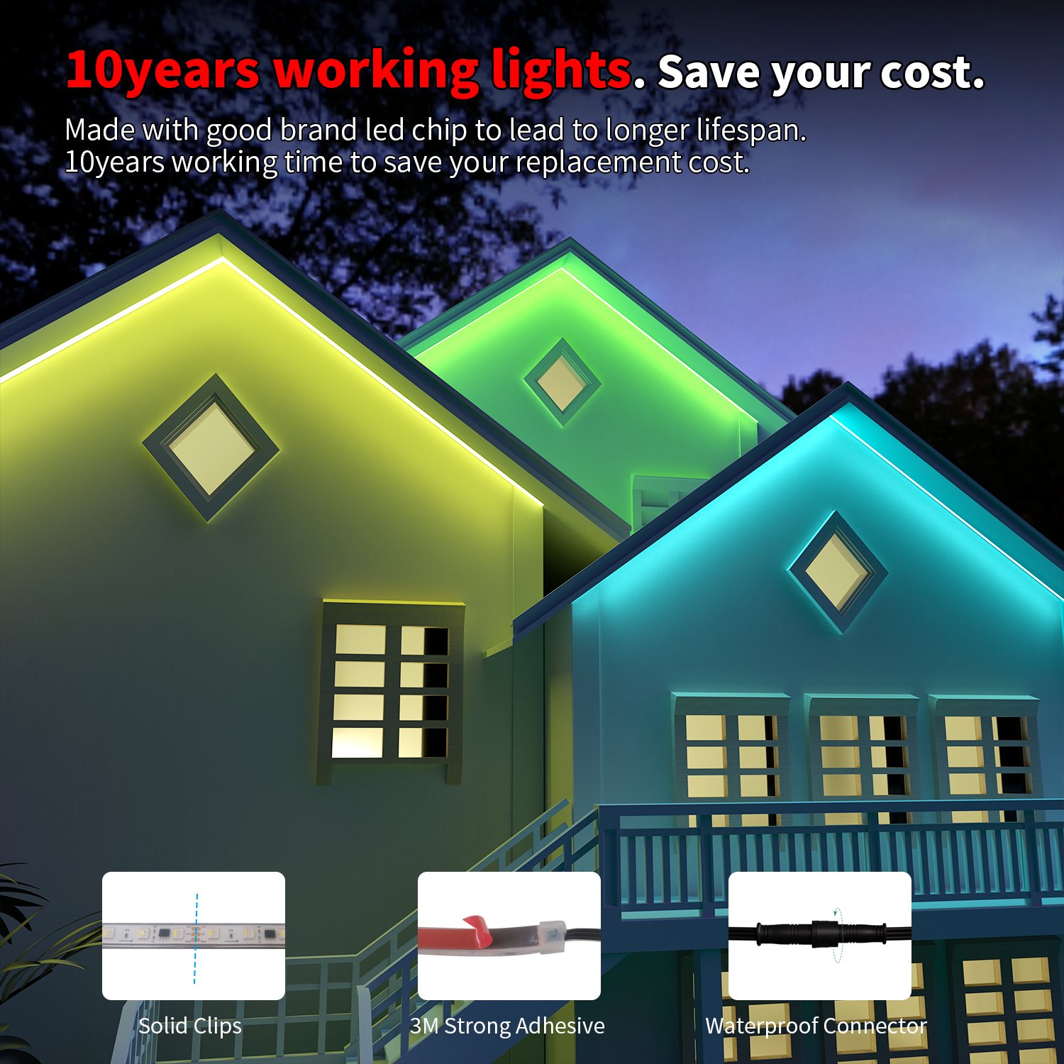 gouly ODM/OEM Indoor Outdoor Light Strips Led Smd5050 Rgbw Ip65 Ip67 Ip68 Full Spectrum Led Strip Light