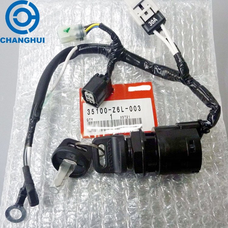 Ignition Lock Cylinder Ignition Barrel Starter Switch and Keys Control Unit Box Assembly 35100-Z6L-003 Fit for Honda