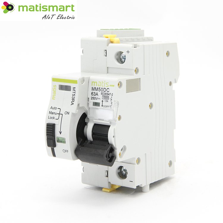 Matis MT53RA Smart 1 Pole Elcb 60a Resettable Automatic Miniature Circuit Breaker