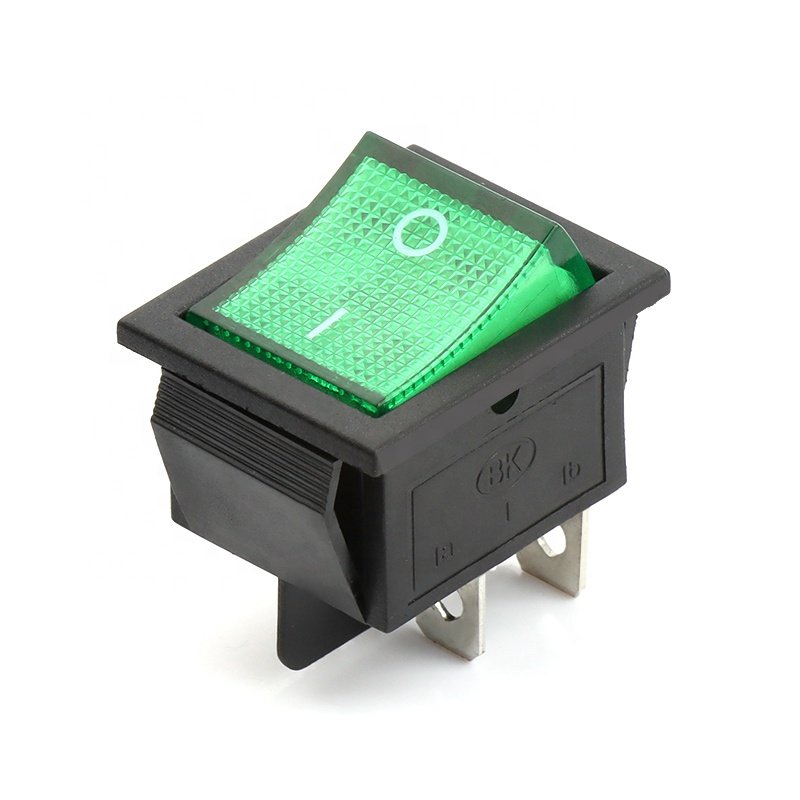 KCD4-201 Rocker Switch Red Green 250vac 16a T100 55 Rocker Switch 4Pin 2position ON-OFF Boat Rocker Switch