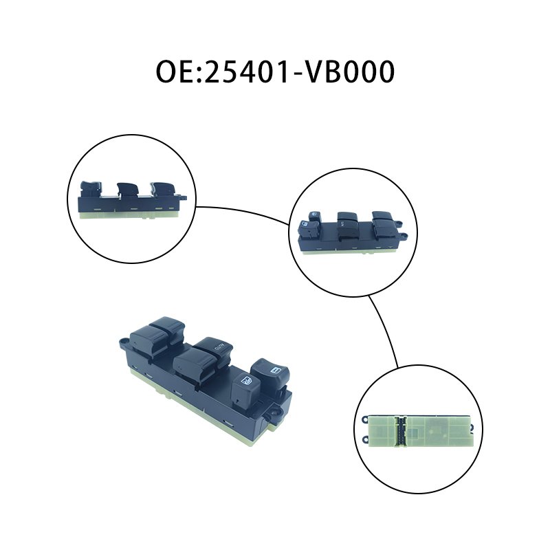 Factory Wholesale OEM 25401-VB000 Power Window Switch for Nissan Navara Pickup D22