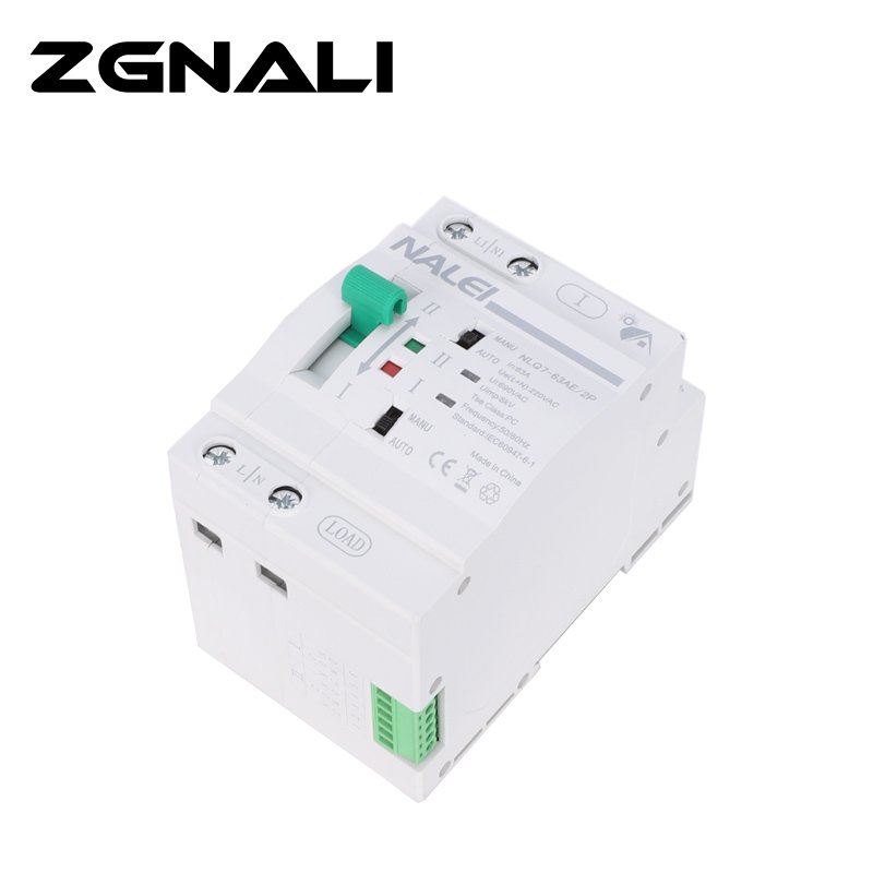 Photovoltaic 2P 4P Auto Changeover ATS Switch Dual Power 220V/380V 63A-32A Millisecond Level Switching Without Power Failure