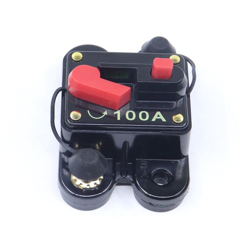 50A 80A100A 300A 48V DC Audio Electronic Battery Solar System Manual Reset Waterproof Circuit Breaker with Manual Reset Switch