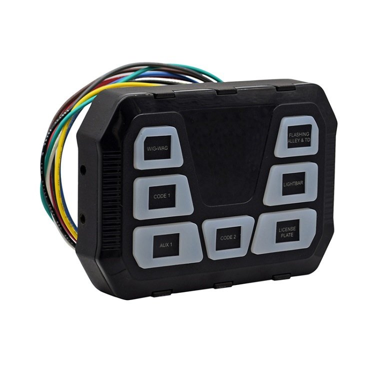 7 Gang Touch Switch Panel Control Kit with Fuse Box for RV Boat