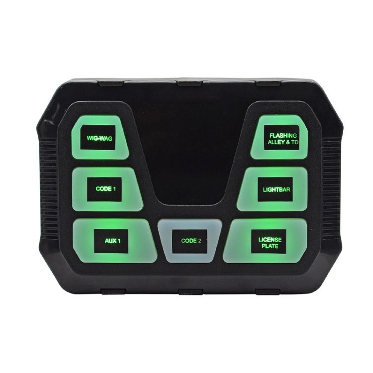 7 Gang Touch Switch Panel Control Kit with Fuse Box for RV Boat