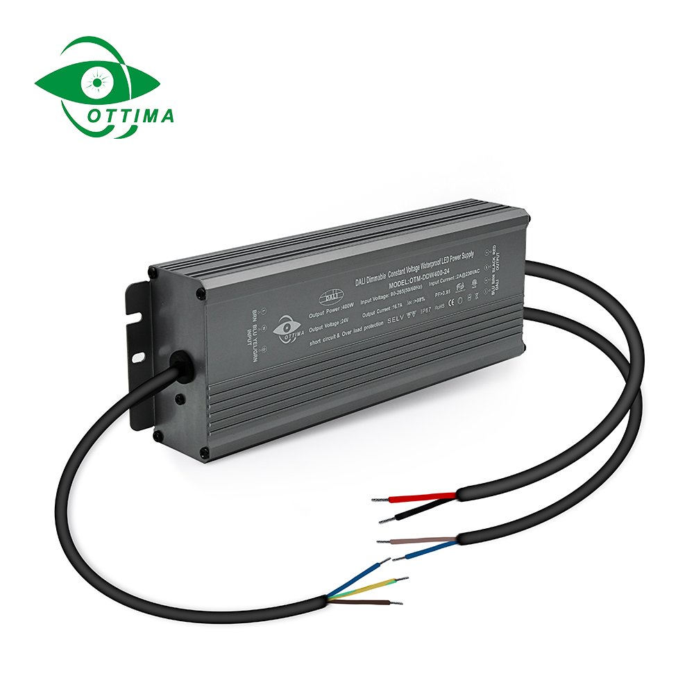 Constant Voltage Dali Dimming Led Driver Waterproof Electronic Led Driver IP67 Switching Power 400W Supply 16.67A