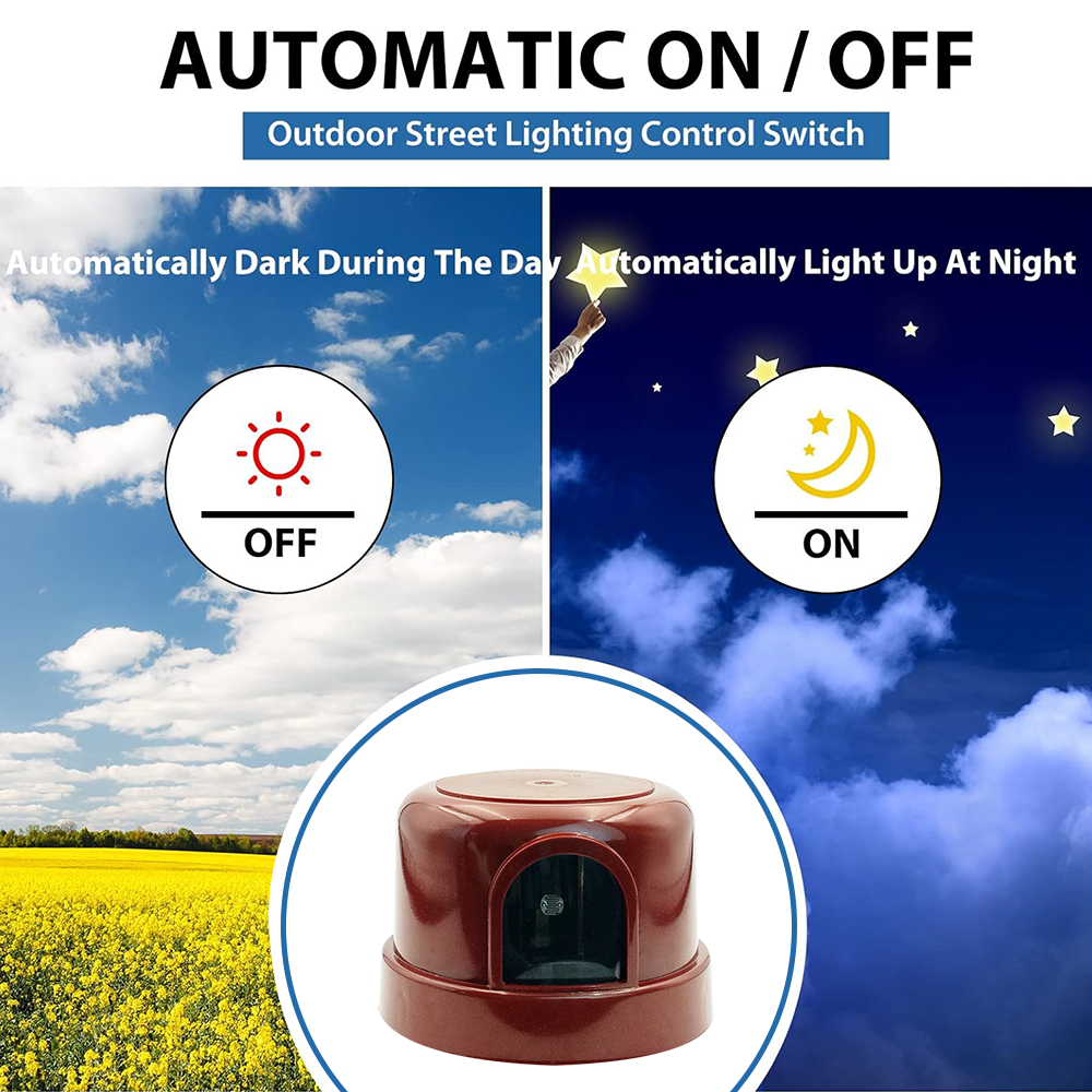 CNRIYA 3A Auto on Off Electronic Photocontrol Twist Lock Photocontrol/Photoswitch/Fotocontrol/Photocontrol/Day Night Switch