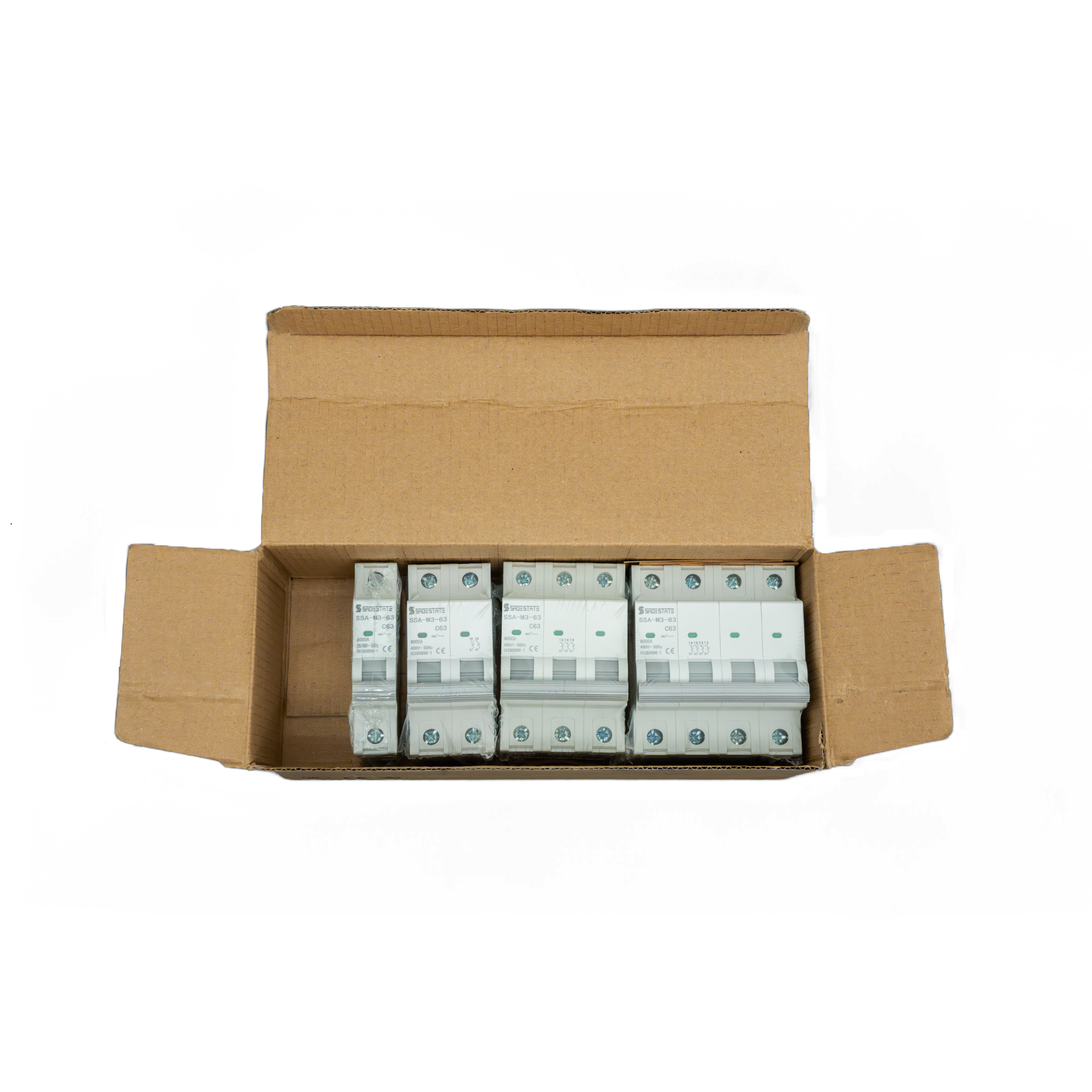 Smart 2-Pole Miniature Circuit Breaker with Din Rail Enclosure 10ka Breaking Capacity GFCI MCB and GFCI