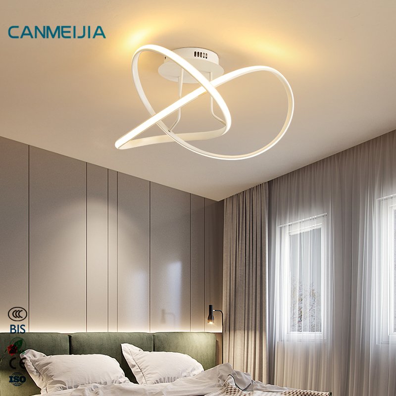 40W Led White Modern Office Round Ceiling Living Room Light Black Lighting Ceiling Lamp Livingroom/Ceiling Led Light