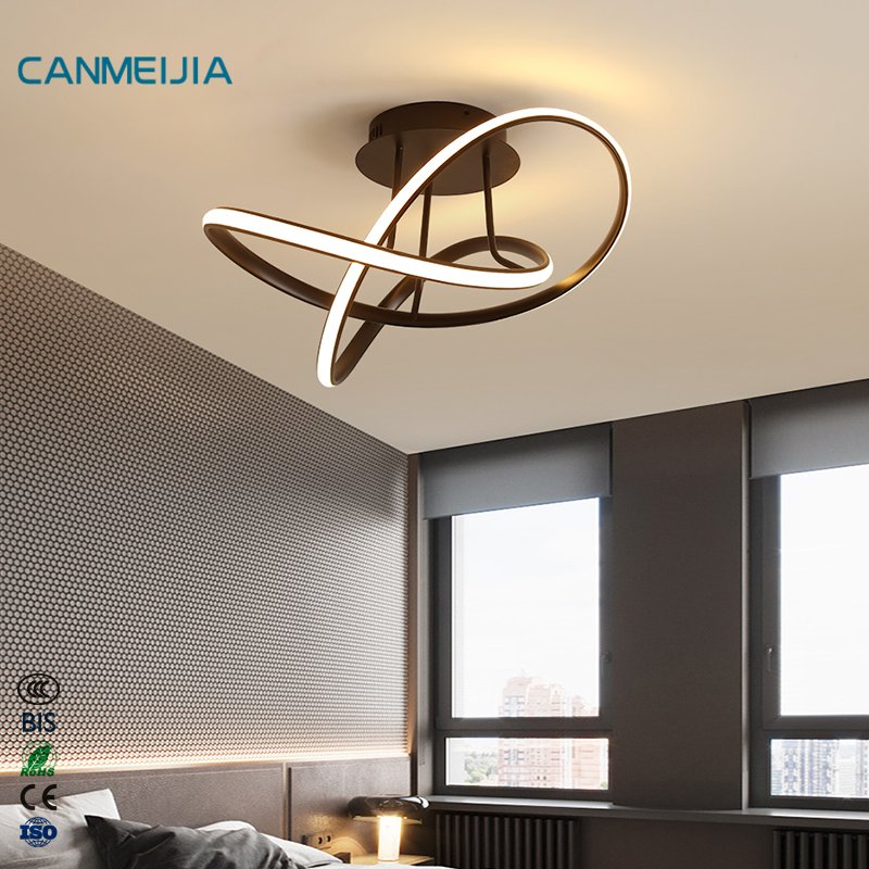 40W Led White Modern Office Round Ceiling Living Room Light Black Lighting Ceiling Lamp Livingroom/Ceiling Led Light