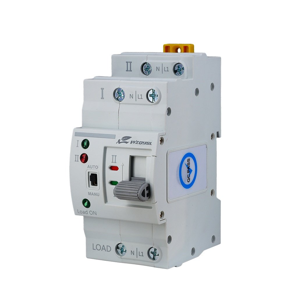 WZQY Factory Price ATS Automatic Transfer Switch 63A 2 Pole ATS Automatic Transfer Switch Suitable for Diesel Generators