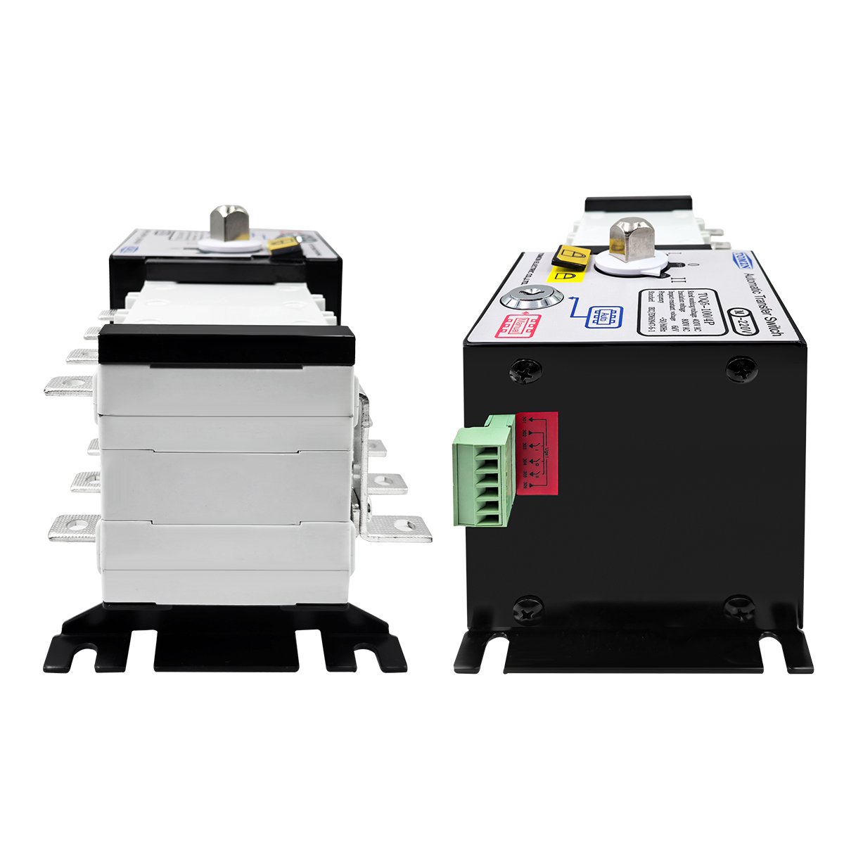 TOMZN 4P 100A ATS PC Class Automatic Transfer Switch Electrical Selector Switches AC 400V Auto or Manual 2 Input 1 Output