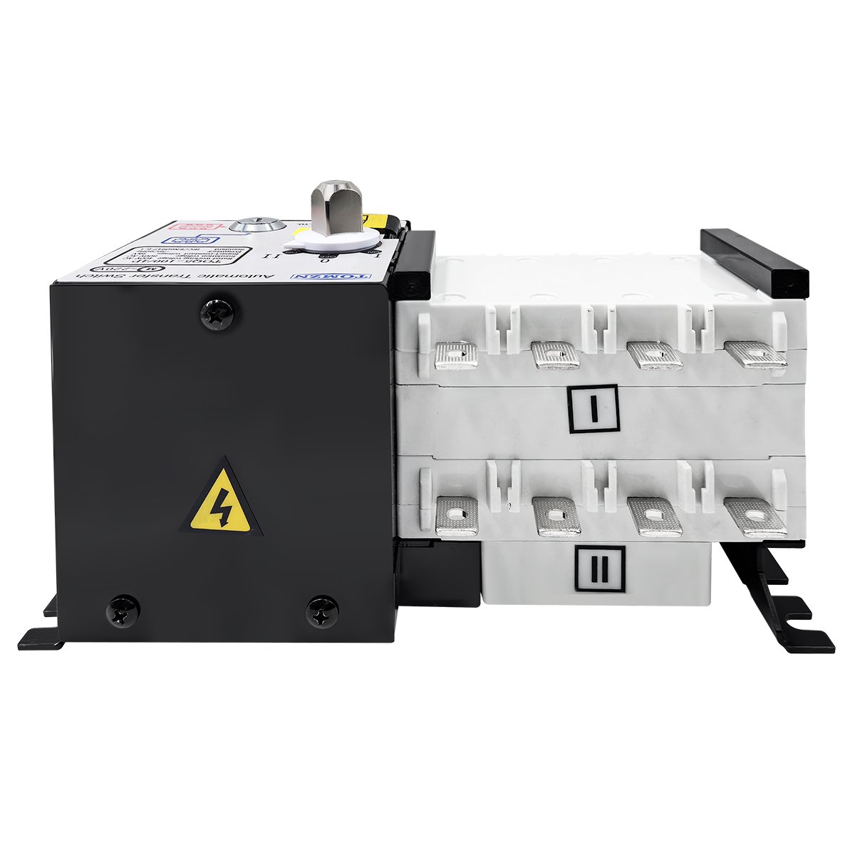 TOMZN 4P 100A ATS PC Class Automatic Transfer Switch Electrical Selector Switches AC 400V Auto or Manual 2 Input 1 Output
