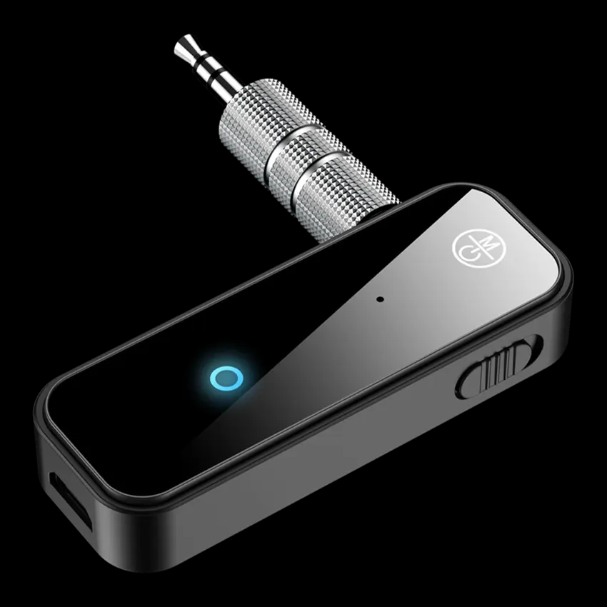 Car Portable Hands-free Bluetooth 5.0 Audio Receiver 3.5 mm bluetooth Transmitter bluetooth Plug in for Car