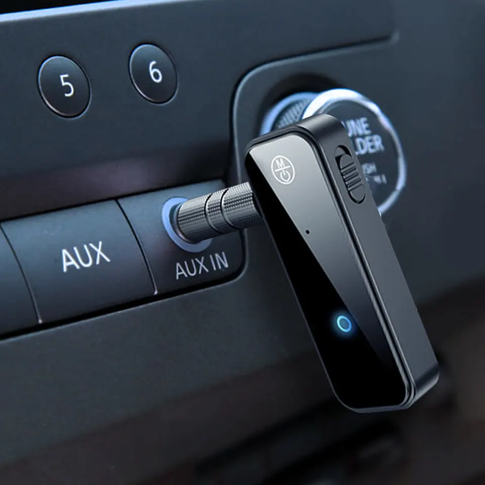 Car Portable Hands-free Bluetooth 5.0 Audio Receiver 3.5 mm bluetooth Transmitter bluetooth Plug in for Car