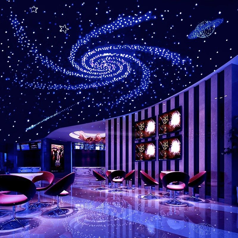 32W Dual Port RGBW LED Fiber Optic Light 2000 Pcs Twinkle Starlight Headliner With Shooting Star for Car/Home Theater