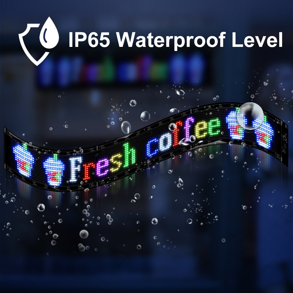 Flexible Soft Board Colorful Light Led Advertising Screen Custom Words Display Panel