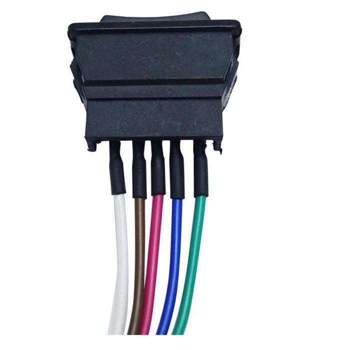 5P Universal Window Switch Double-arrow Led Auto Electric Switch Window Button Switch With Wires