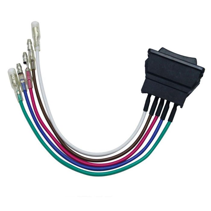 5P Universal Window Switch Double-arrow Led Auto Electric Switch Window Button Switch With Wires