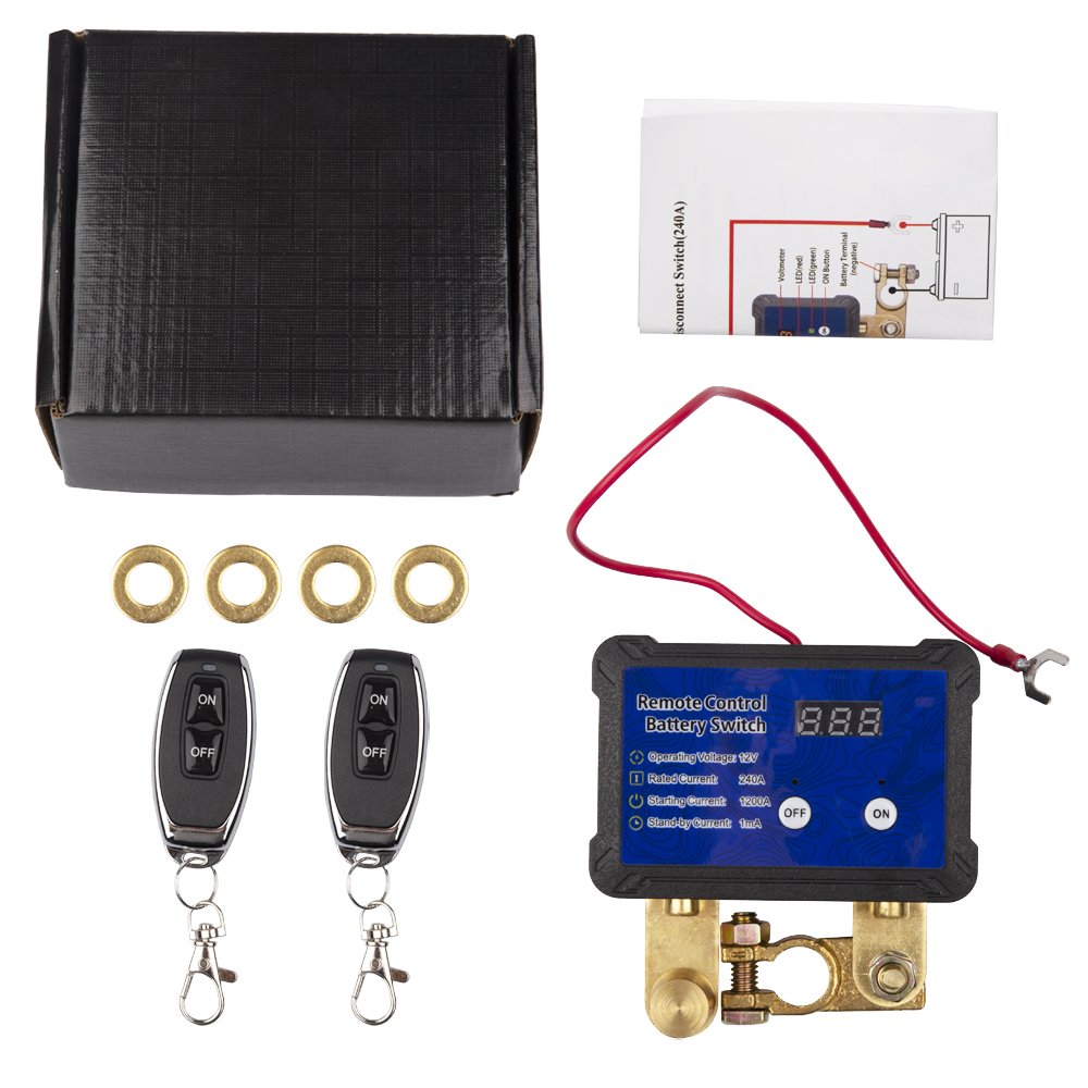 Factory Wholesale 2024 New Type 12V 240A Manual Remote Battery Disconnect Switch Electromagnetic Holding Category Switches