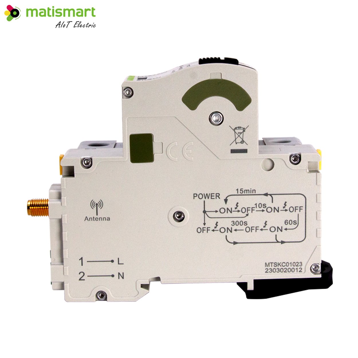 Tuya Auto Recloser with Wifi Remote Control Switch Ciruict Breakers Wifi Smart Curcuit Breaker 50a Wifi Breaker