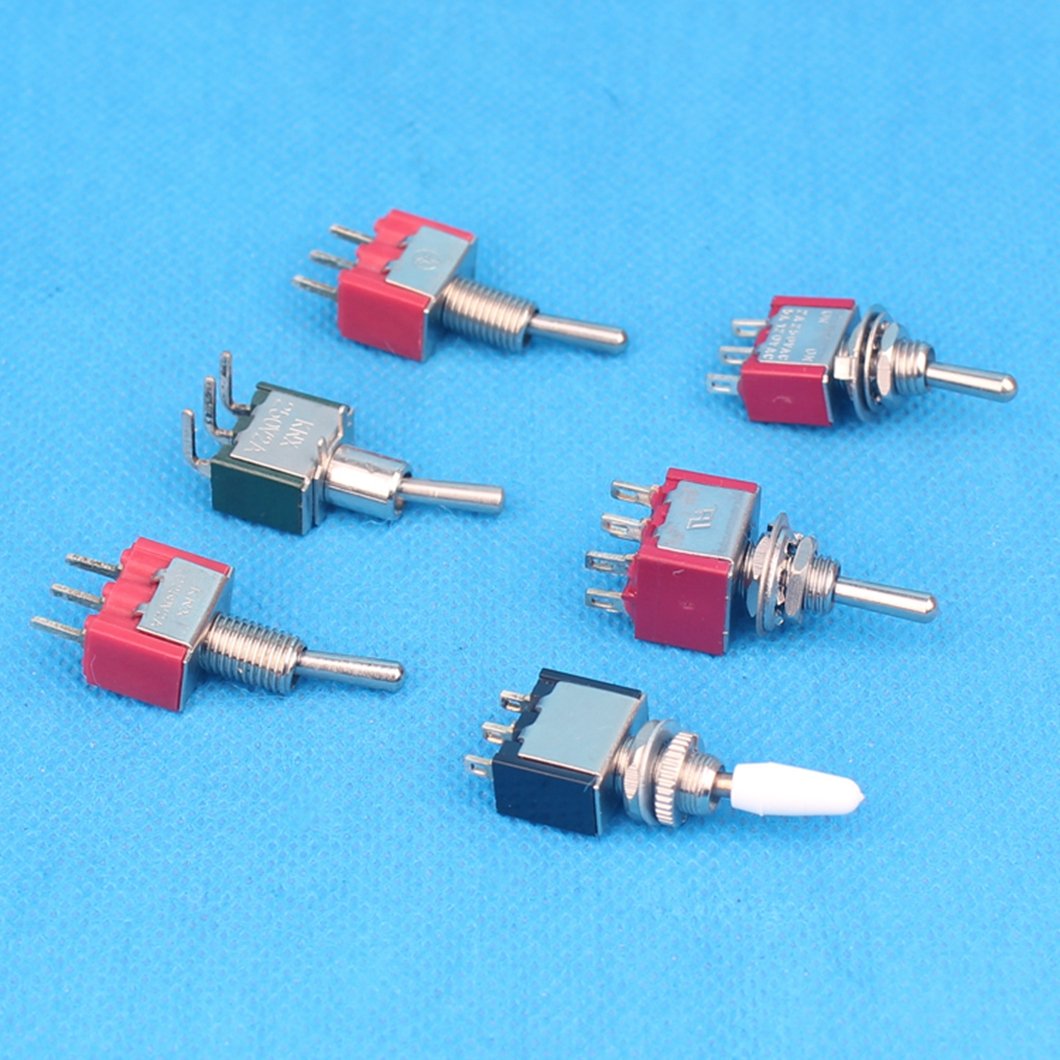 Blue LED 48Vac on OFF AUTO Toggle Switch