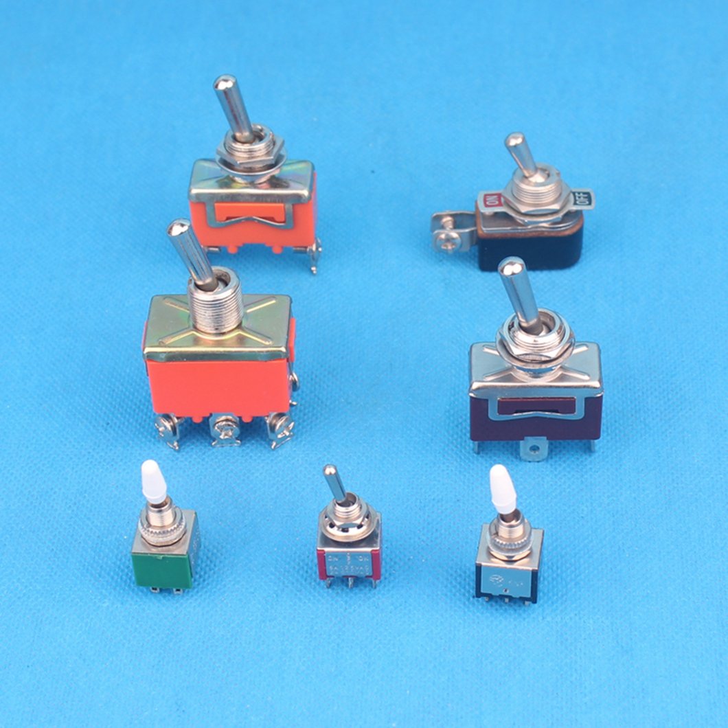 Blue LED 48Vac on OFF AUTO Toggle Switch