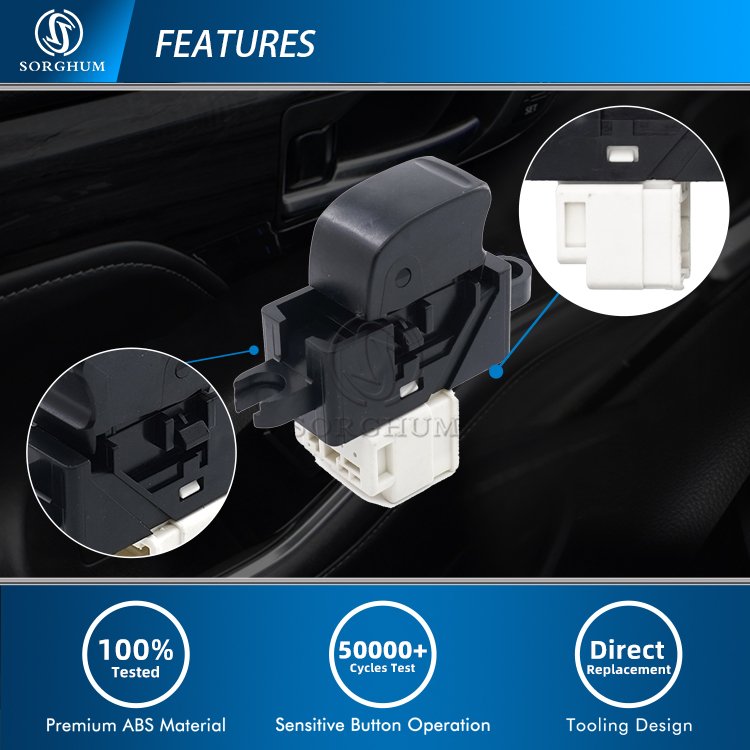 Sorghum 25411-0V000 Car Part Front Left Electric Power Window Switch for Nissan Pathfinder X-TRAIL Sunny 1998 2001 2010
