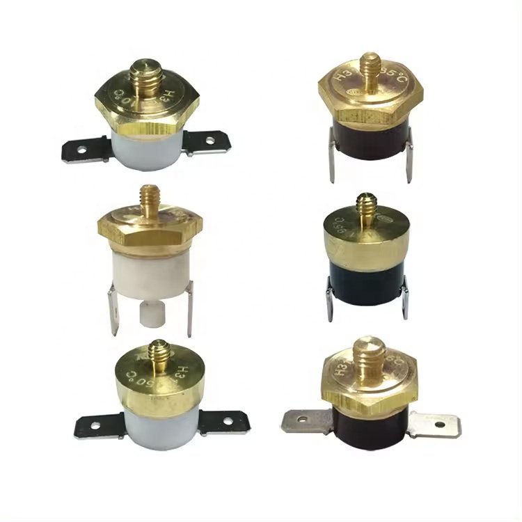 OEM Copper Head Ksd301 Bimetal Thermostat 16A 10A 250V Thermal Switch for Oven