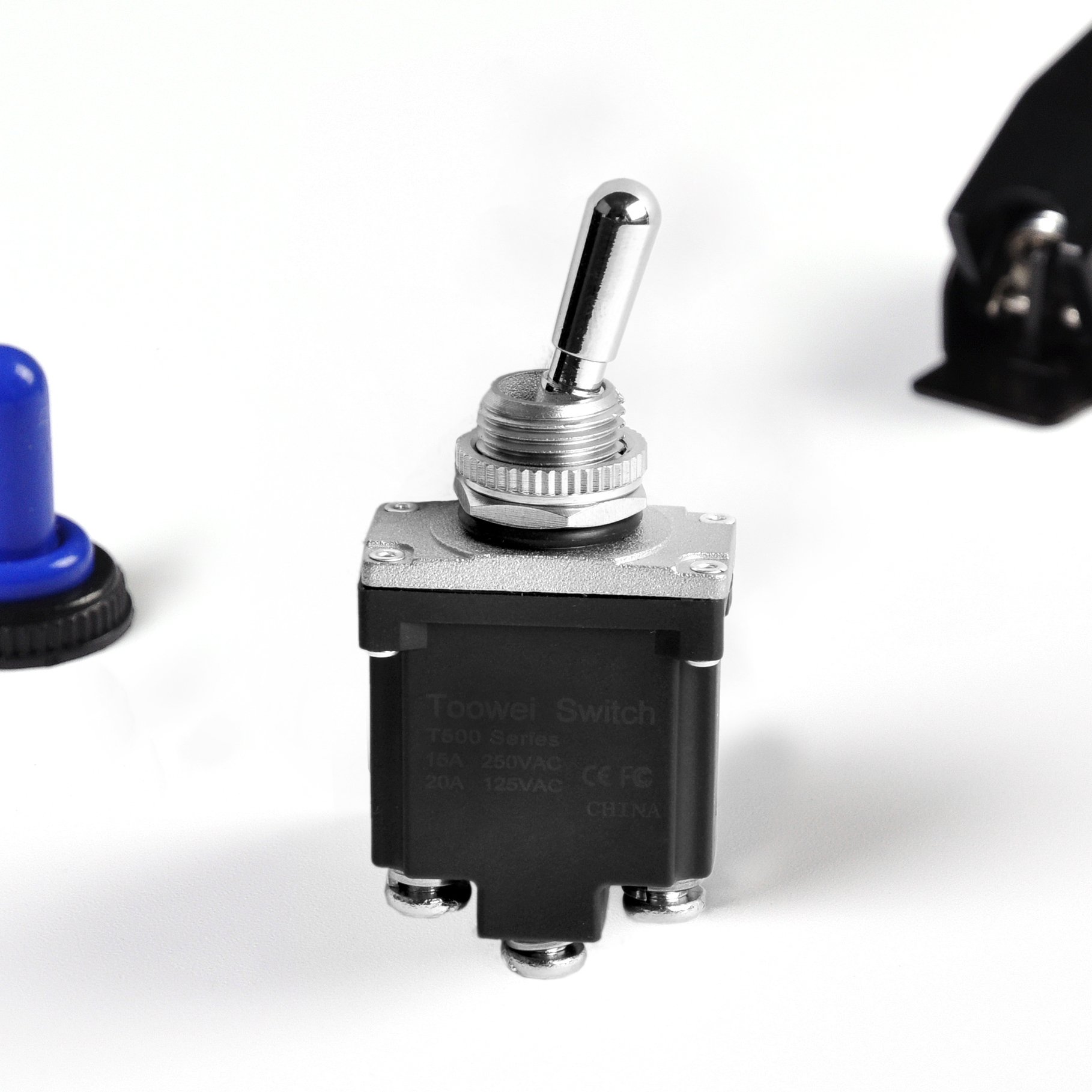 Toowei T501BL Screw Insert Terminal 3pins M12 Single Pole ON-ON Toggle Switch Auto Reset Toggle Switch