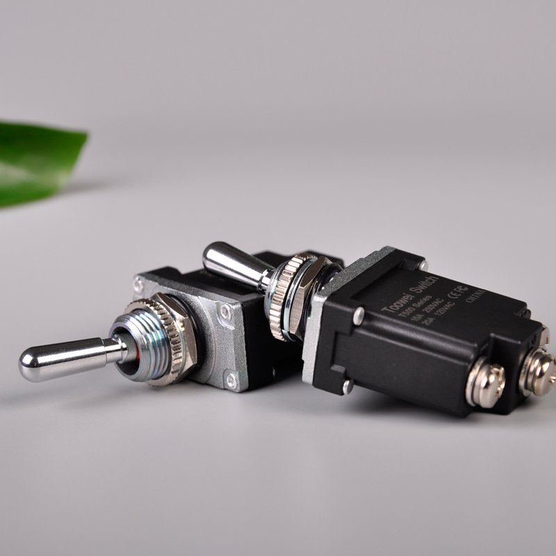 Toowei T501BL Screw Insert Terminal 3pins M12 Single Pole ON-ON Toggle Switch Auto Reset Toggle Switch