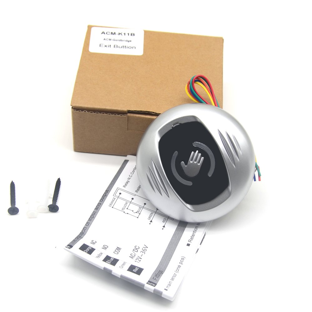Touchless Hand Wave Detection Sensor Switch Automatic Gate Access Control ABS Material for Indoor Use