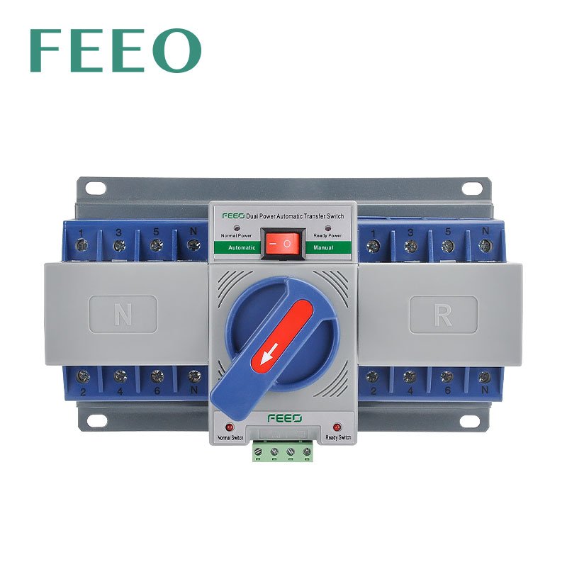 FEO 2P 3P 4P 230V AC ATS Auto Transfer Switch 63A
