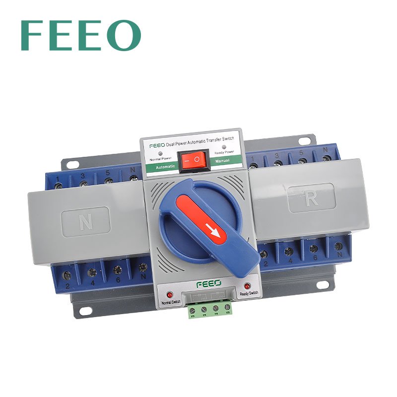 FEO 2P 3P 4P 230V AC ATS Auto Transfer Switch 63A